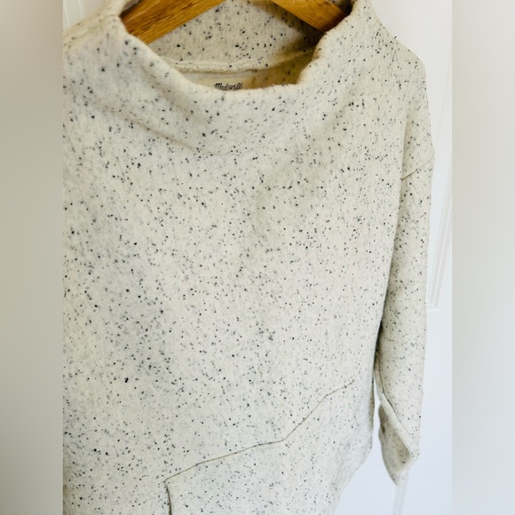 Madewell Donegal Mockneck Sidbutton Sweatshirt Large - Picture 3 of 7
